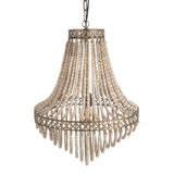 NATURAL FIR WOOD CEILING LAMP 48 X 48 X 60 CM