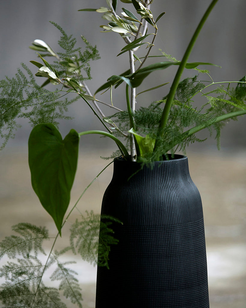 Vase, HDGroove, Black