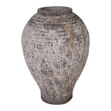 Laden Sie das Bild in den Galerie-Viewer, Vase with stripe white/grey
