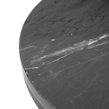 Charger l&#39;image dans la galerie, S/2 TABLE BLACK METAL-MARBLE 75 X 75 X 42 CM