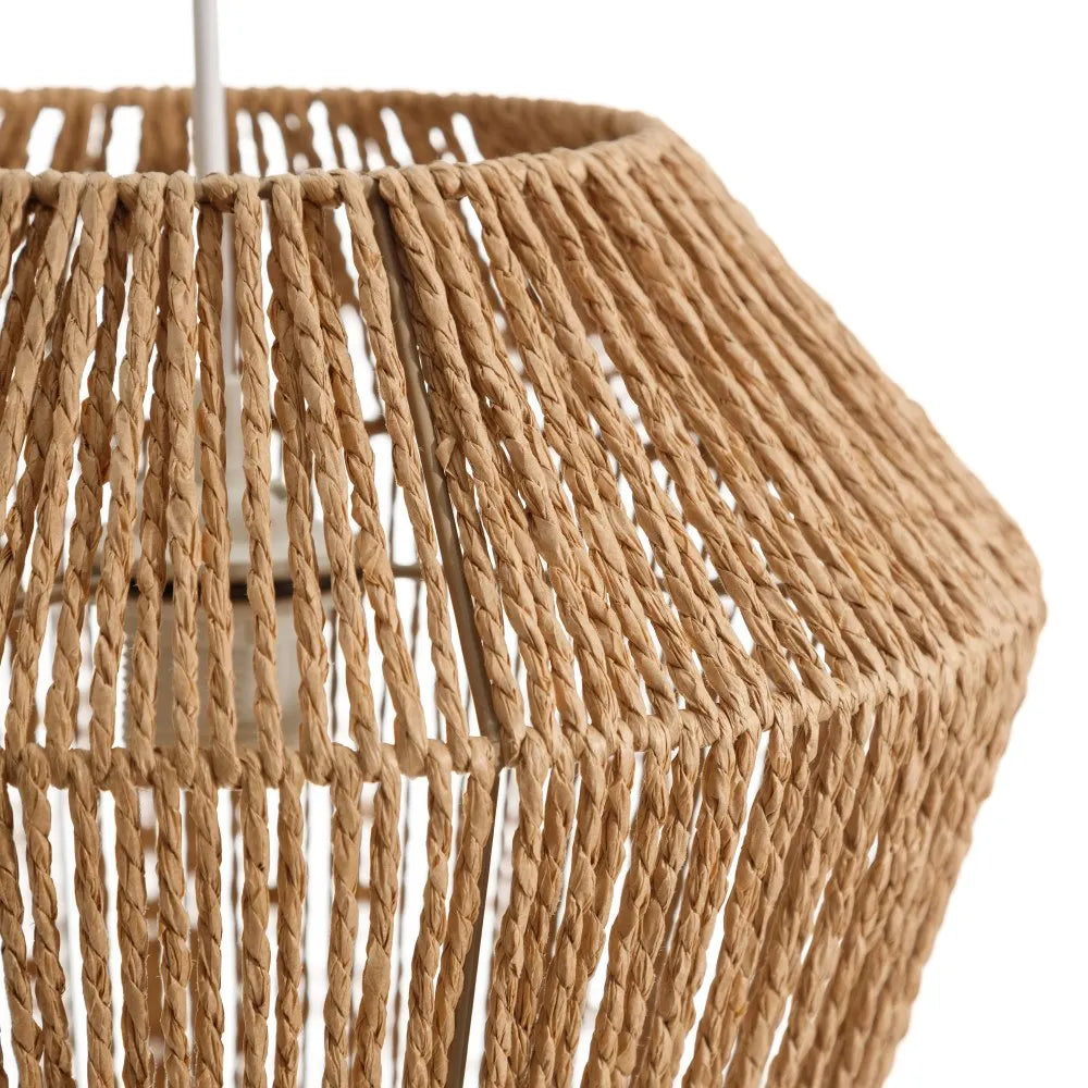 NATURAL ROPE CEILING LAMP 30 X 30 X 40 CM