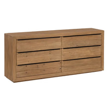 Charger l&#39;image dans la galerie, ELM WOOD CHEST OF DRAWERS 183 X 44 X 81 CM