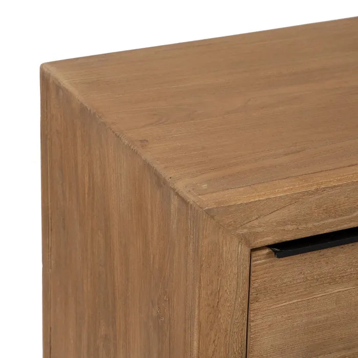 ELM WOOD CHEST OF DRAWERS 183 X 44 X 81 CM