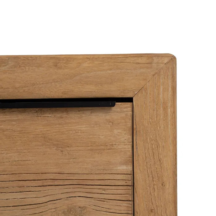 ELM WOOD CHEST OF DRAWERS 183 X 44 X 81 CM