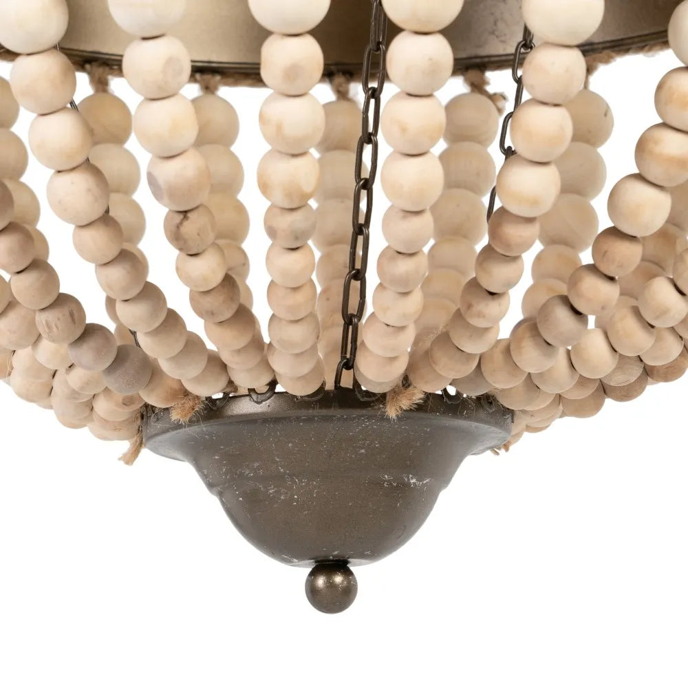 NATURAL BEADS CEILING LAMP 40 X 40 X 62 CM