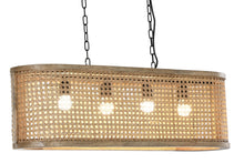 Charger l&#39;image dans la galerie, CEILING LAMP MANGO 80X24X28 BROWN GRID