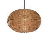 RATTAN CEILING LAMP 48X48X31 NATURAL BROWN