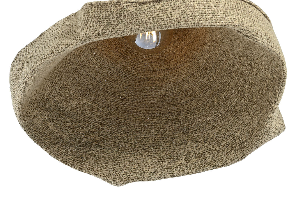 CEILING LAMP SEAGRASS 51X51X43 NATURAL BROWN