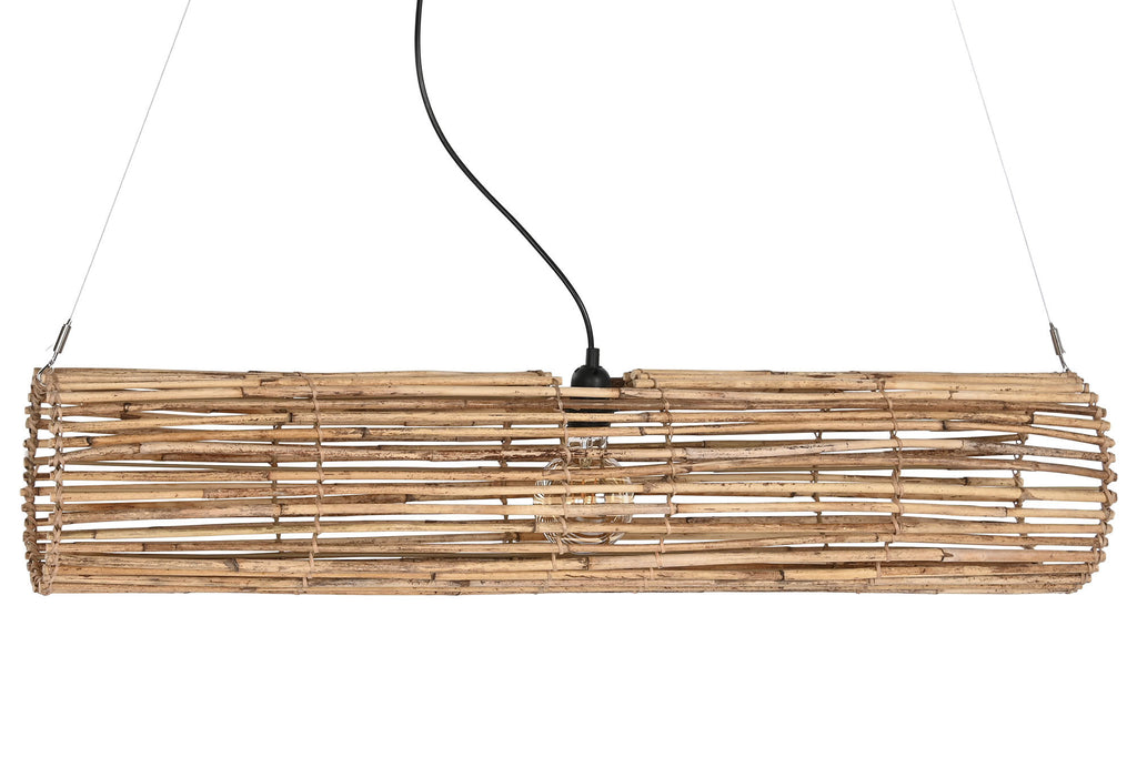 CEILING LAMP RATTAN 100X20X20 NATURAL BROWN