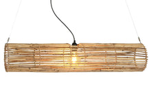 Charger l&#39;image dans la galerie, CEILING LAMP RATTAN 100X20X20 NATURAL BROWN