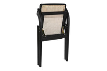 Carica l&#39;immagine nel visualizzatore di Gallery, CHAIR ELM RATTAN 53X60X79 BLACK