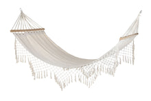 Load image into Gallery viewer, HAMMOCK COTTON CHAIR OAK 280X100X5 150KG, WHITE