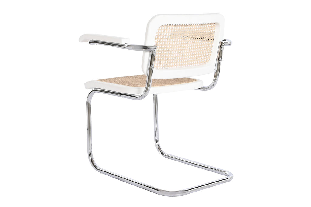 ELM RATTAN CHAIR 65.5X62X79 WHITE