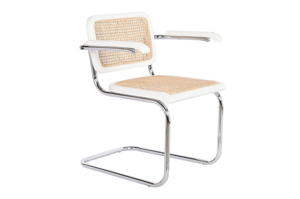 ELM RATTAN CHAIR 65.5X62X79 WHITE