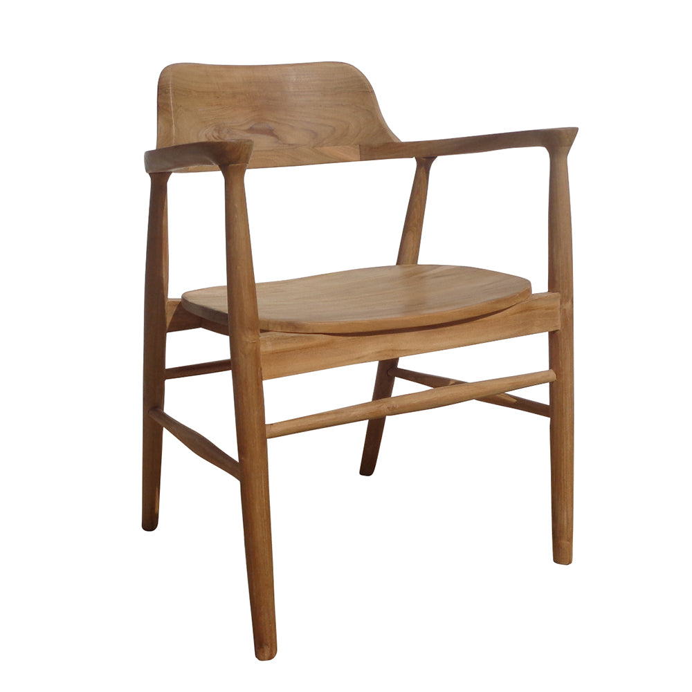 Solid Teak Wood chair with armrest