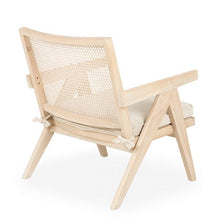 Load image into Gallery viewer, Oak and rattan armchair