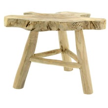 Load image into Gallery viewer, Solid recycled teak side table